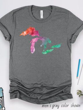 NWOT Grey Great Lakes T Shirt size Large